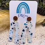 My Terrazzo Pants - Small dangle earrings - Handmade earrings by Pettiwares