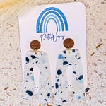 My Terrazzo Pants - Small dangle earrings - Handmade earrings by Pettiwares