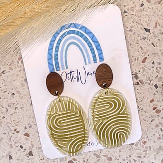 Faux Ceramic Earrings