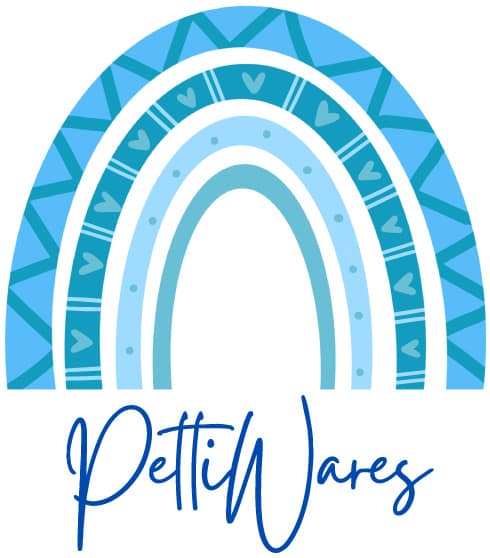 Logo - Pettiwares handmade jewellery using polymer clay and beads to radiate exceptional craft, individuality and style.