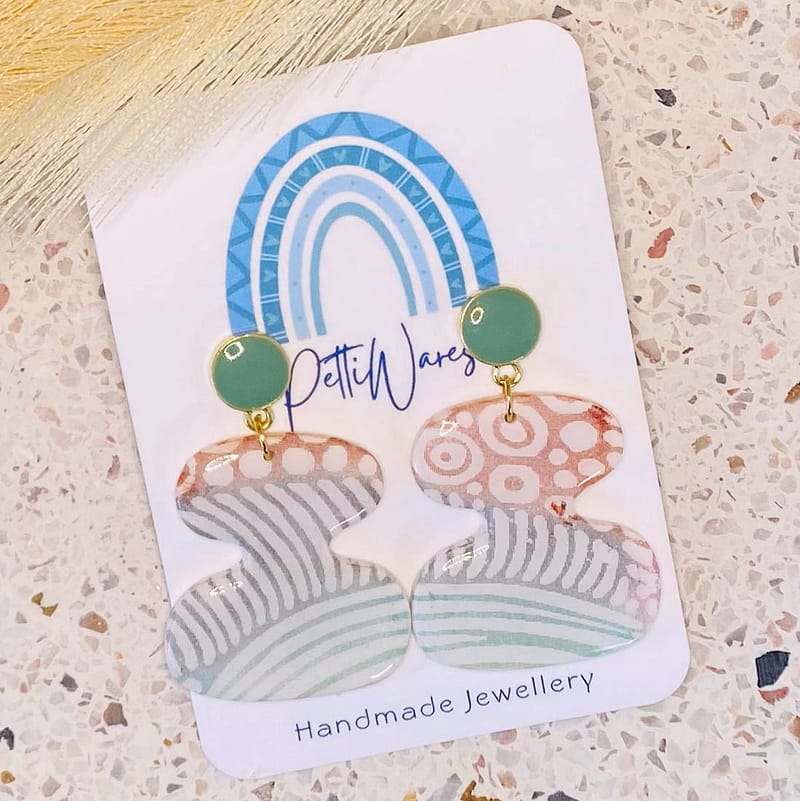 Weird Mushrooms - small dangle earrings by PettiWares